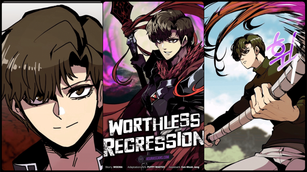 Worthless Regression manhwa collage with Lee Sungin as mc